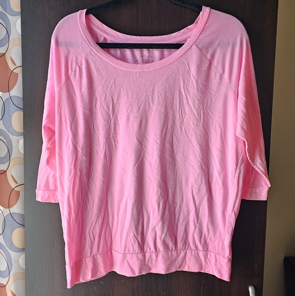 Arizona Jean Company Pink Long Sleeve Top